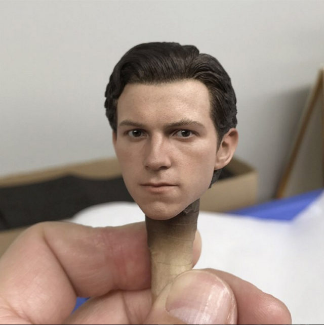 Hot Toys Tom Holland Portrait Unmasked Spider-Man Head