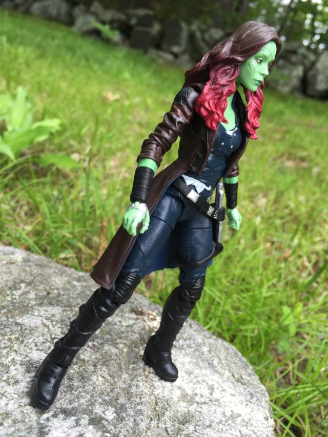 Side View of Marvel Legends 6" Gamora GOTG 2 Figure