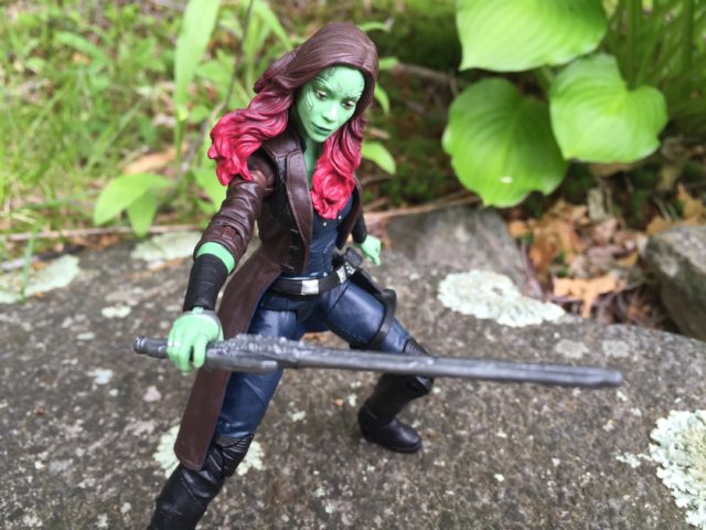 Sculpting Detail on Gamora's Sword Hasbro Marvel Legends