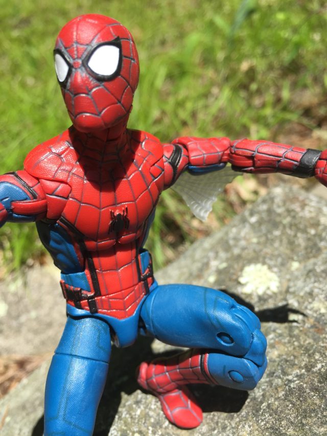 Close-Up of Marvel Legends Web Winged Spider-Man Head