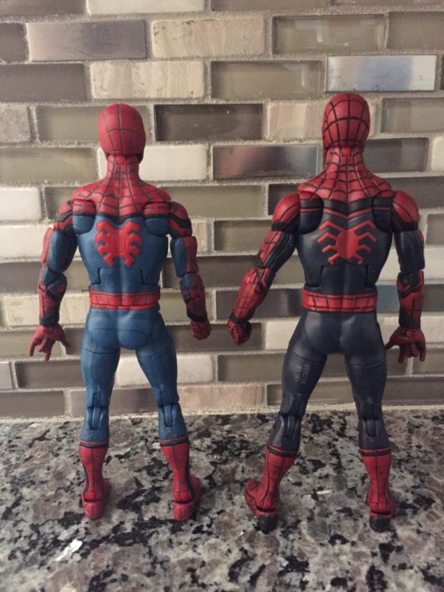 Marvel Legends Civil War Spidey vs. Homecoming Spider-Man Comparison