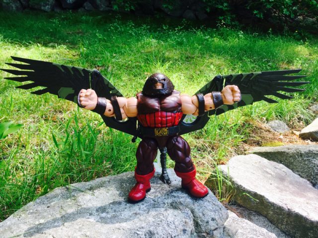 Juggernaut Comparison with Vulture BAF Wings Hasbro Marvel Legends