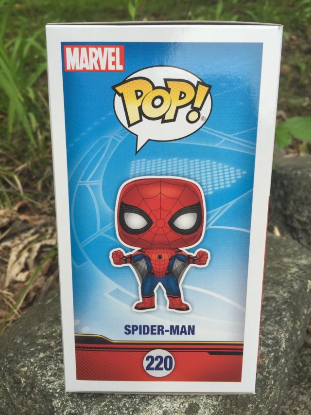 Spider-Man Homecoming POP Vinyl Web Wings Spider-Man Box Side