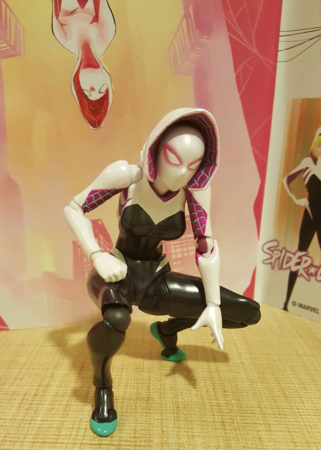 Kaiyodo Spider-Gwen Revoltech Figure Crouching