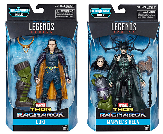 Marvel Legends Hela and Loki Thor Ragnarok Figures