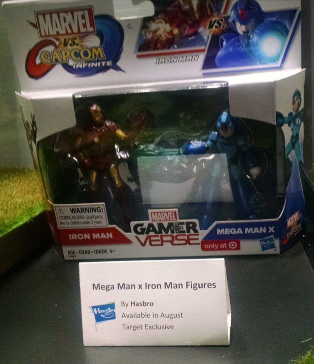 Marvel vs Capcom Mega Man X vs Iron Man Figures