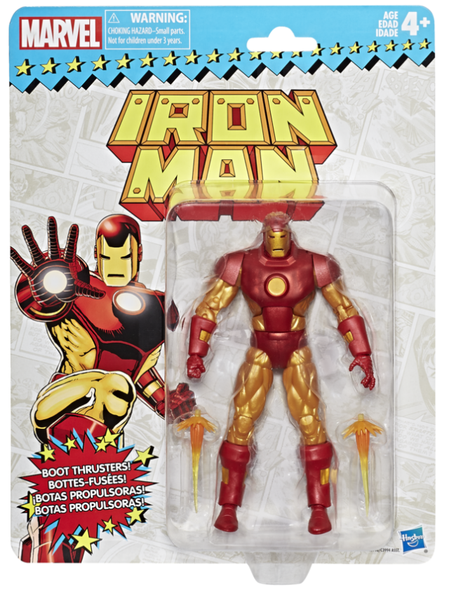 Hasbro Vintage Marvel Legends Iron Man Figure