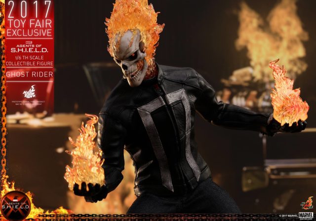 Hot Toys Agents of SHIELD Ghost Rider Holding Flame Effects Pieces