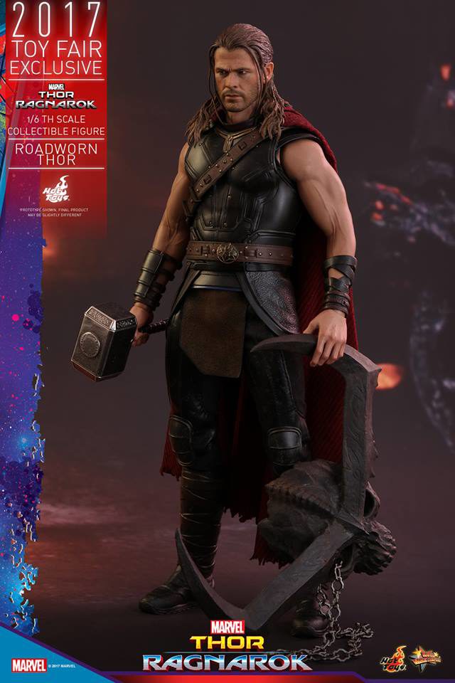 Hot Toys Exclusive Roadworn Thor Sixth Scale Figure with Surtur's Skull