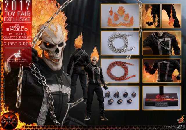 Hot Toys Ghost Rider Figure and Accessories Agents of SHIELD