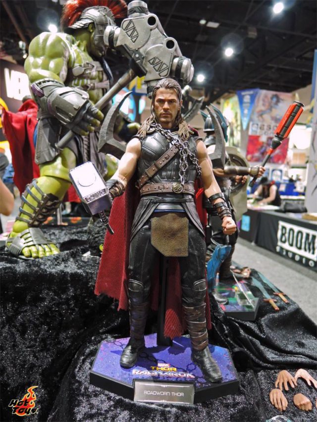 Hot Toys Roadworn Thor Figure from Thor Ragnarok