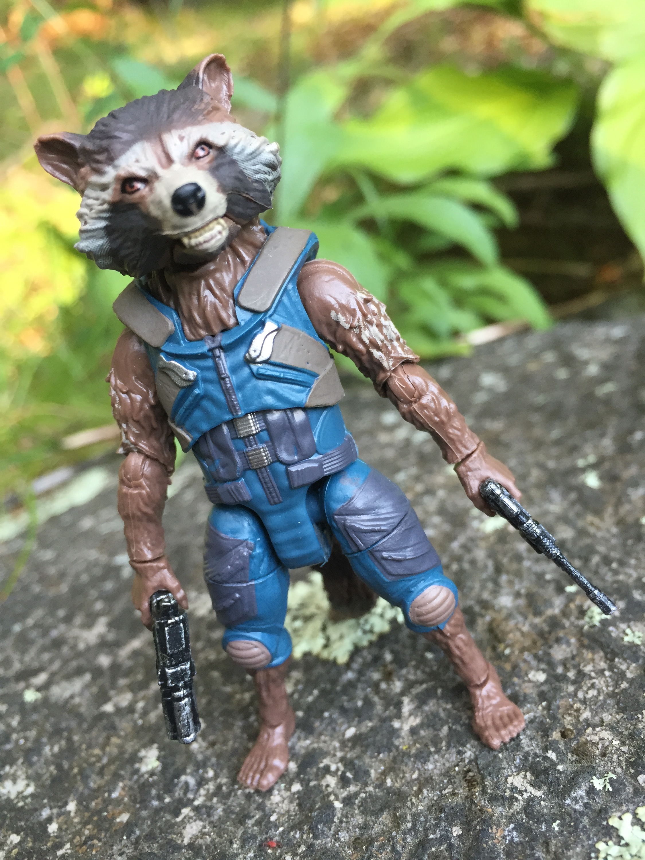 Marvel Legends Rocket Raccoon doesn’t just have two guns, though–he’s also ...