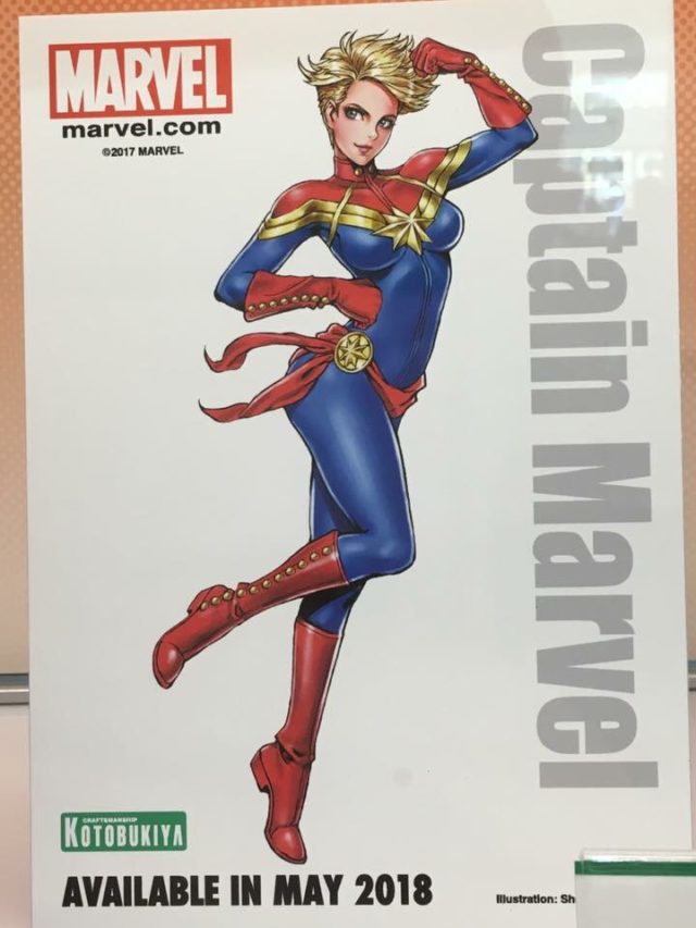 SDCC 2017 Bishoujo Captain Marvel Statue Illustration