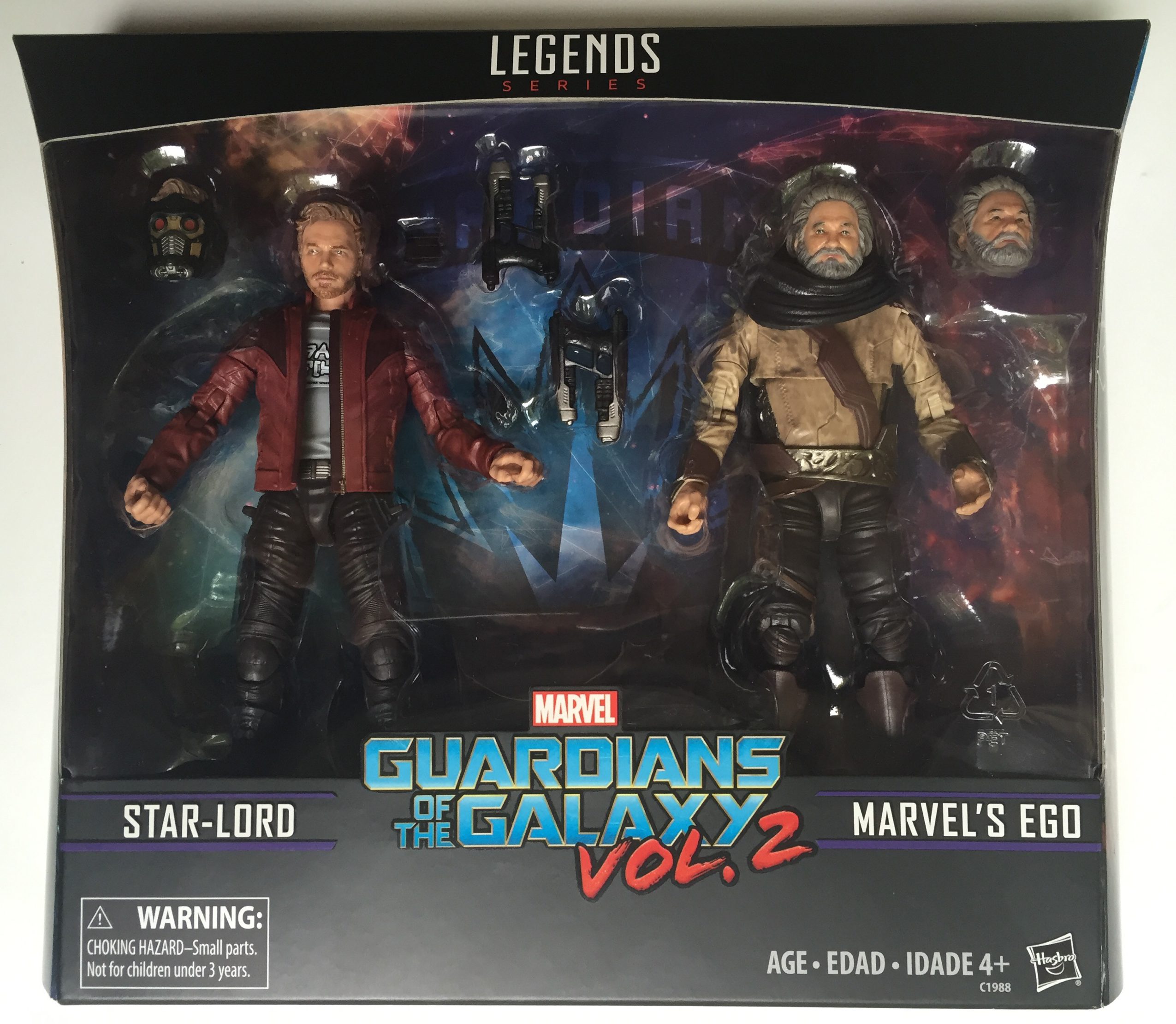  Marvel Legends Guardians of the Galaxy Vol. 2 Marvel's Ego &  Star-Lord 2-Pack : Toys & Games