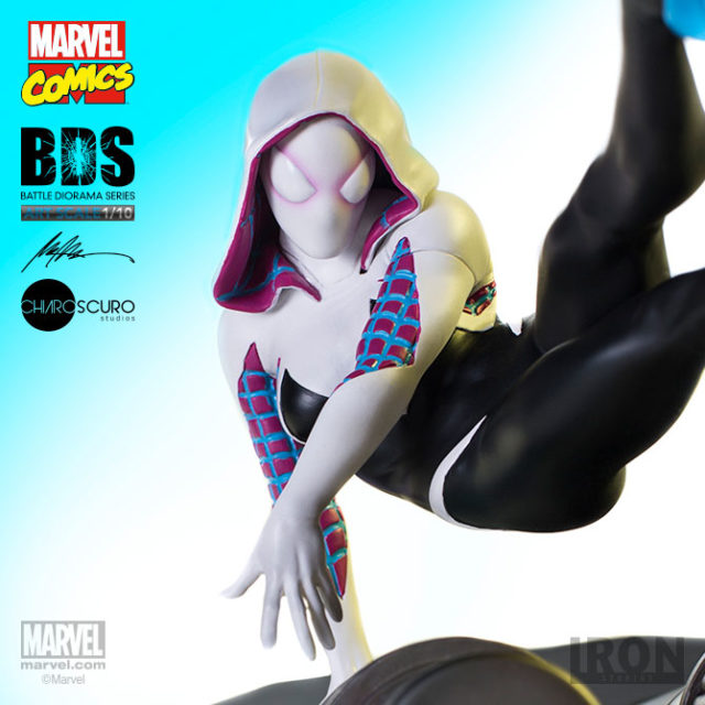 Iron Studios Spider-Gwen Statue Battle Diorama Series BDS