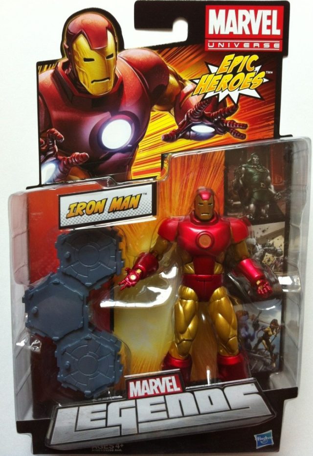 Marvel Legends Epic Heroes Iron Man Figure Packaged 2012 Hasbro