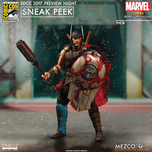 SDCC 2017 Mezco ONE 12 Collective Gladiator Thor Ragnarok Figure