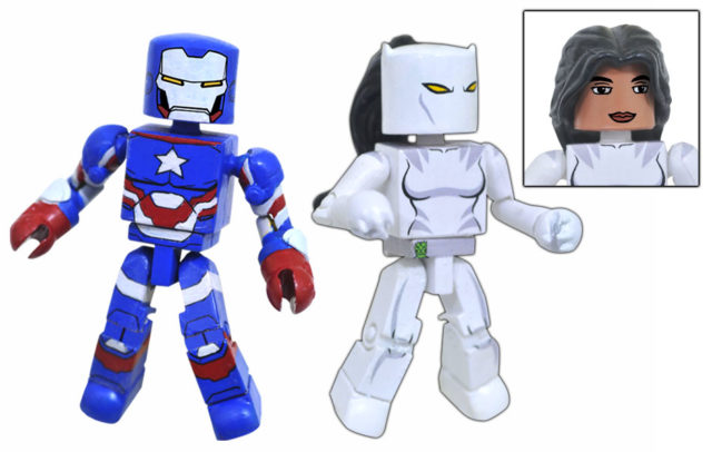 Walgreens Marvel Minimates Iron Patriot White Tiger Figures