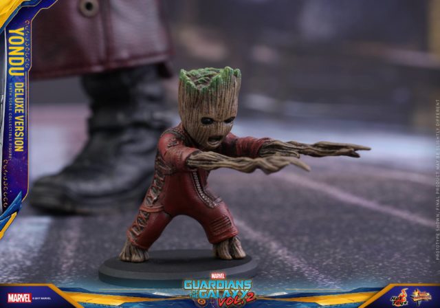 Hot Toys Baby Groot Attack Groot Figure with Yondu MMS