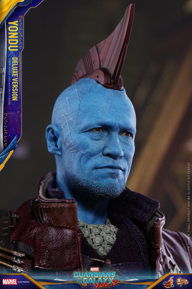 Hot Toys Michael Rooker Portrait Yondu Head with Prototype Fin