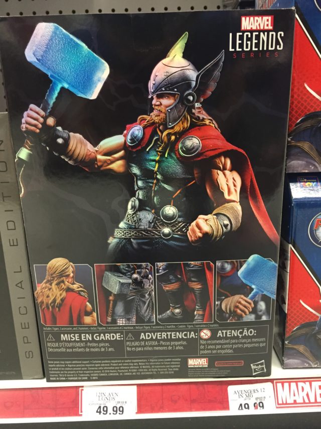 Thor 12 Inch Marvel Legends Box Back