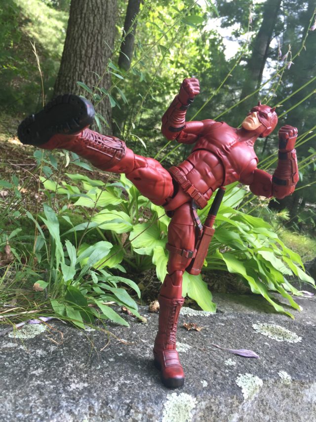 Daredevil Marvel Legends 12" Figure Articulation High Kick