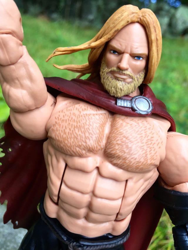 Close-Up of Comic-Con Marvel Legends Odinson Thor Hairy Chest