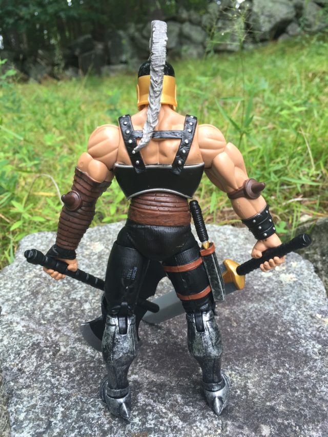 Back of Thor Ragnarok Legends Ares 6" Figure