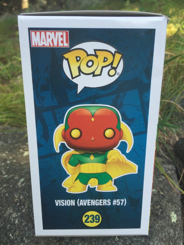 Box Side MCC Vision POP Vinyl Comic Book Based