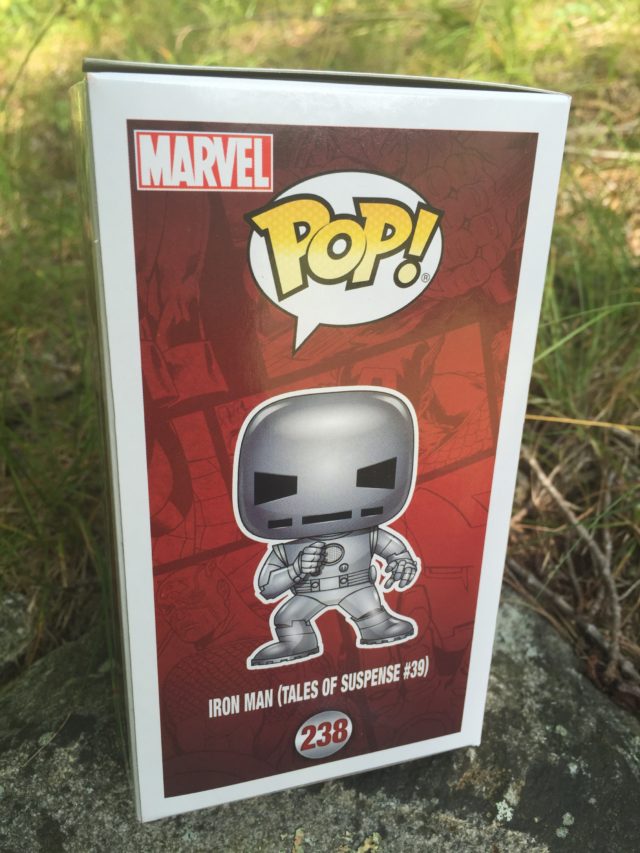 First Appearance Iron Man Funko POP Vinyl Box Side