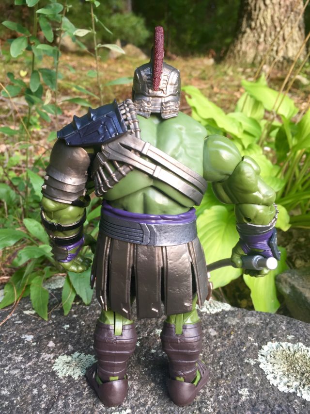 Back of Gladiator Hulk Legends Action Figure