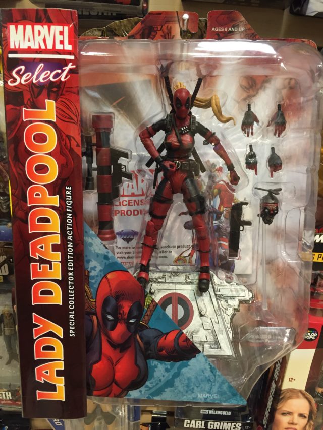 Marvel Select Lady Deadpool Figure Packaged
