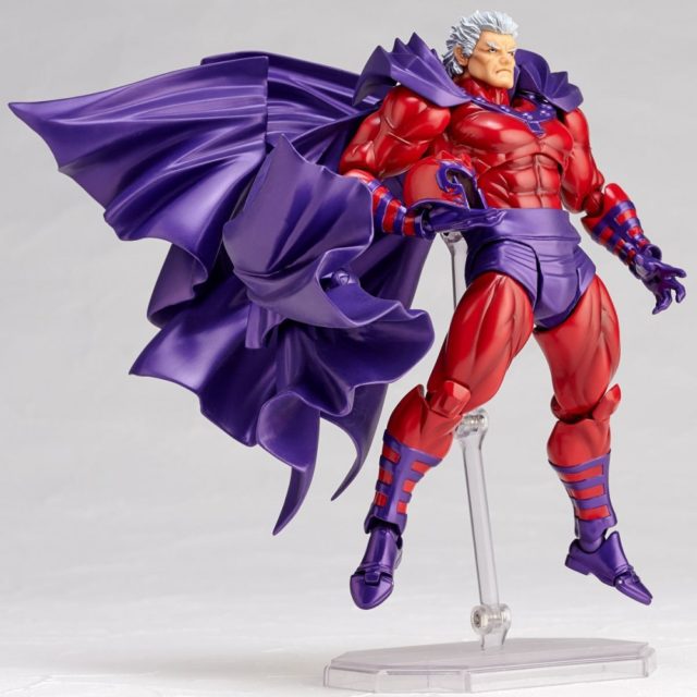 Magneto Revoltech 6 Inch Figure Holding Helmet and Hovering