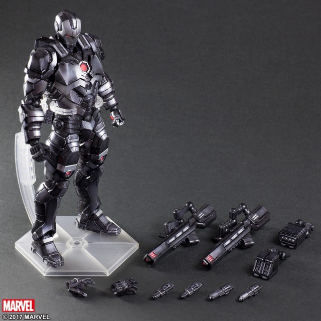 War Machine Play Arts Kai Figure and Accessories