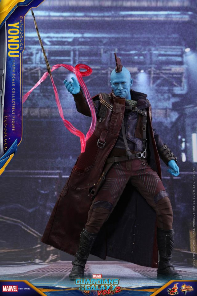 Yondu Hot Toys MMS 12 Inch Figure with Arrow Effects Piece