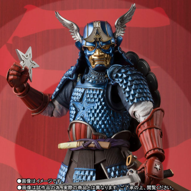 Close-Up of Marvel Manga Realization Captain America Samurai