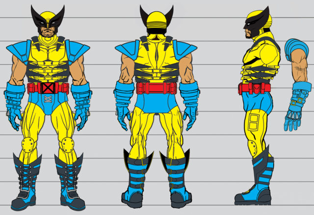 Concept Art for ONE 12 Collective Mezco Yellow Wolverine Figure