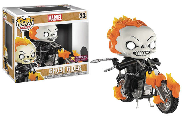 Funko POP Ghost Rider Motorcycle Set Previews Exclusive PX