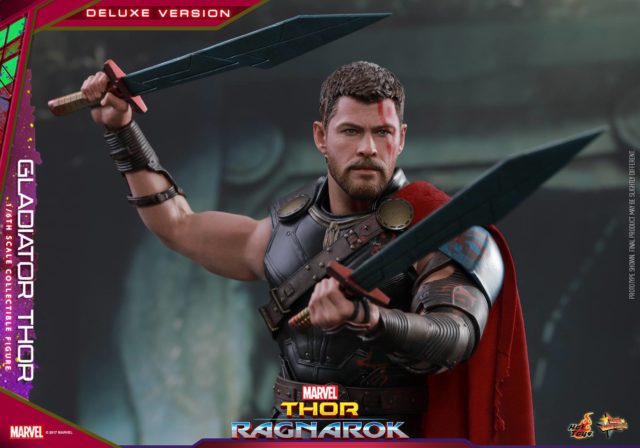 Hot Toys Ragnarok Gladiator Thor Dual Wielding Swords