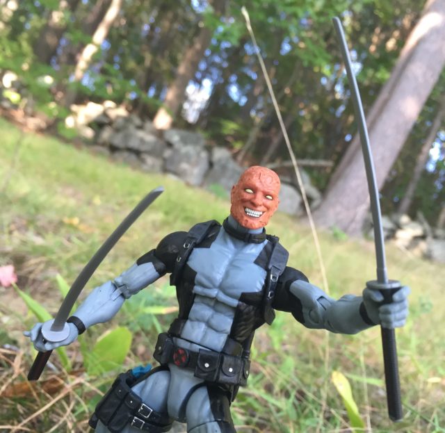 X-Force Deadpool Marvel Legends Exclusive Figure Swords Unmasked Head