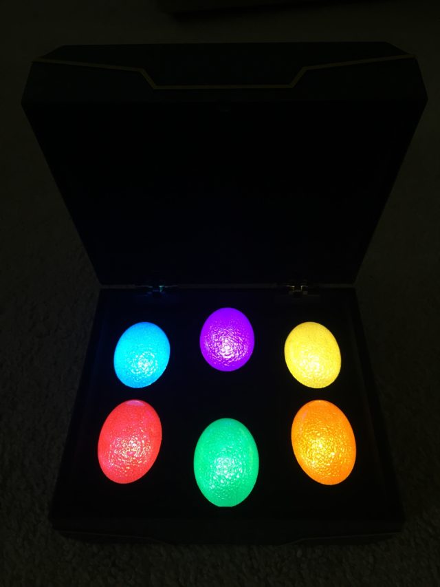 Light-Up Infinity Stones from Marvel vs Capcom Infinite CE