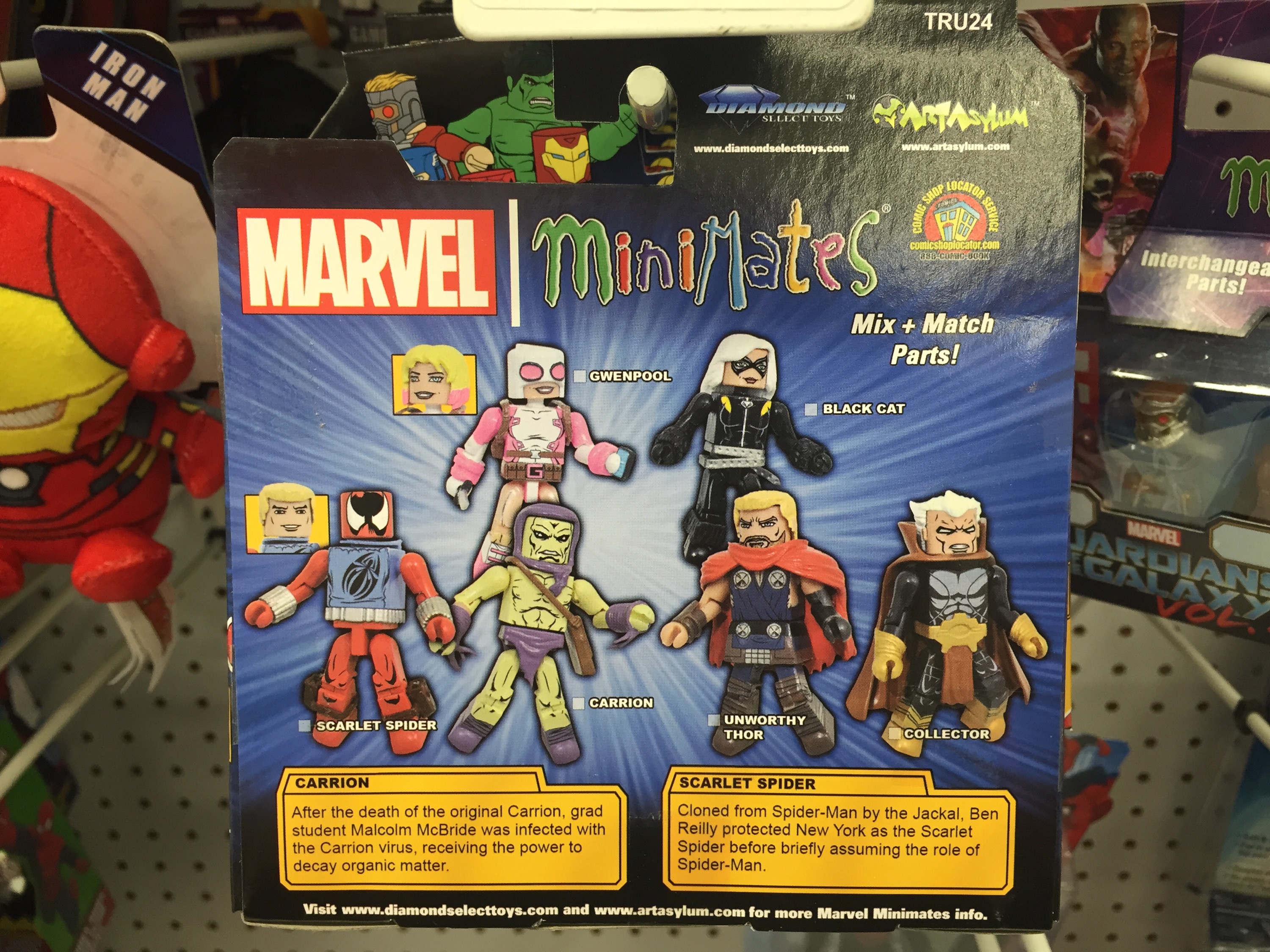 Marvel Minimates Toys R Us⭐️Exclusive Wave 24 Gwenpool & Black Cat RARE Deadpool 