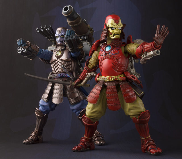 Marvel Manga Realization Samurai War Machine and Iron Man Figures