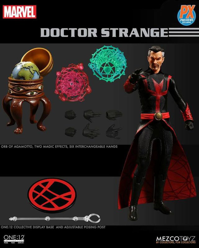 Mezco ONE 12 Collective Defenders Doctor Strange Figure and Accessories