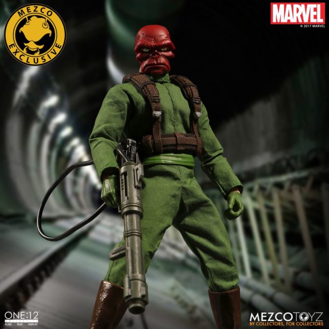 ONE 12 Collective Red Skull Classic Figure with Flamethrower Harness