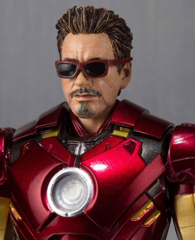 SH Figuarts Iron Man Mark IV Robert Downey Jr. Portrait with Sunglasses