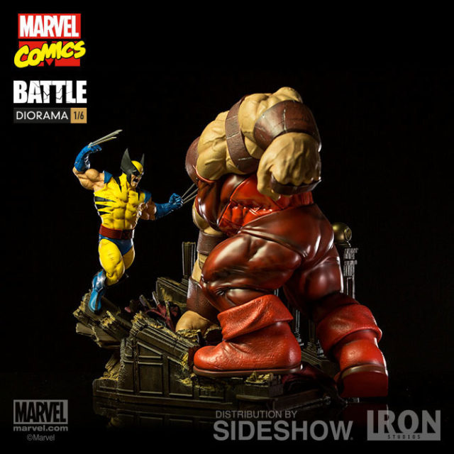 Wolverine vs Juggernaut Diorama Statue Iron Studios