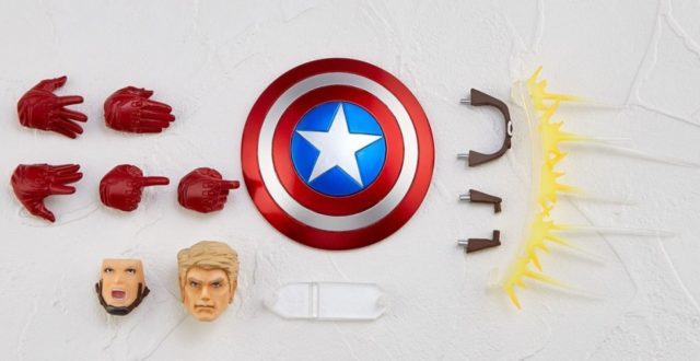 Accessories for Kaiyodo Revoltech Captain America Action Figure