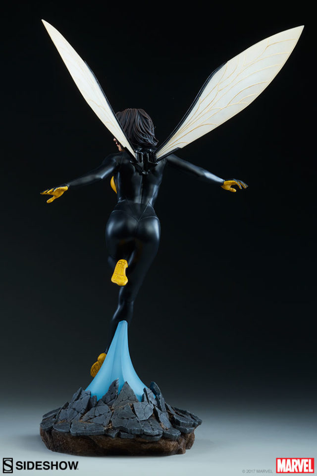 Back of Sideshow Avengers Assemble Wasp Statue