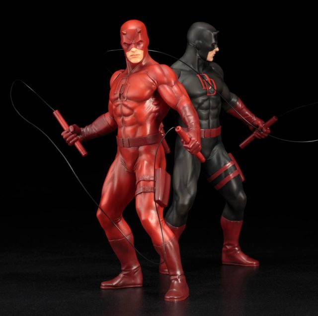 Kotobukiya ARTFX+ Daredevil Statues Black and Red